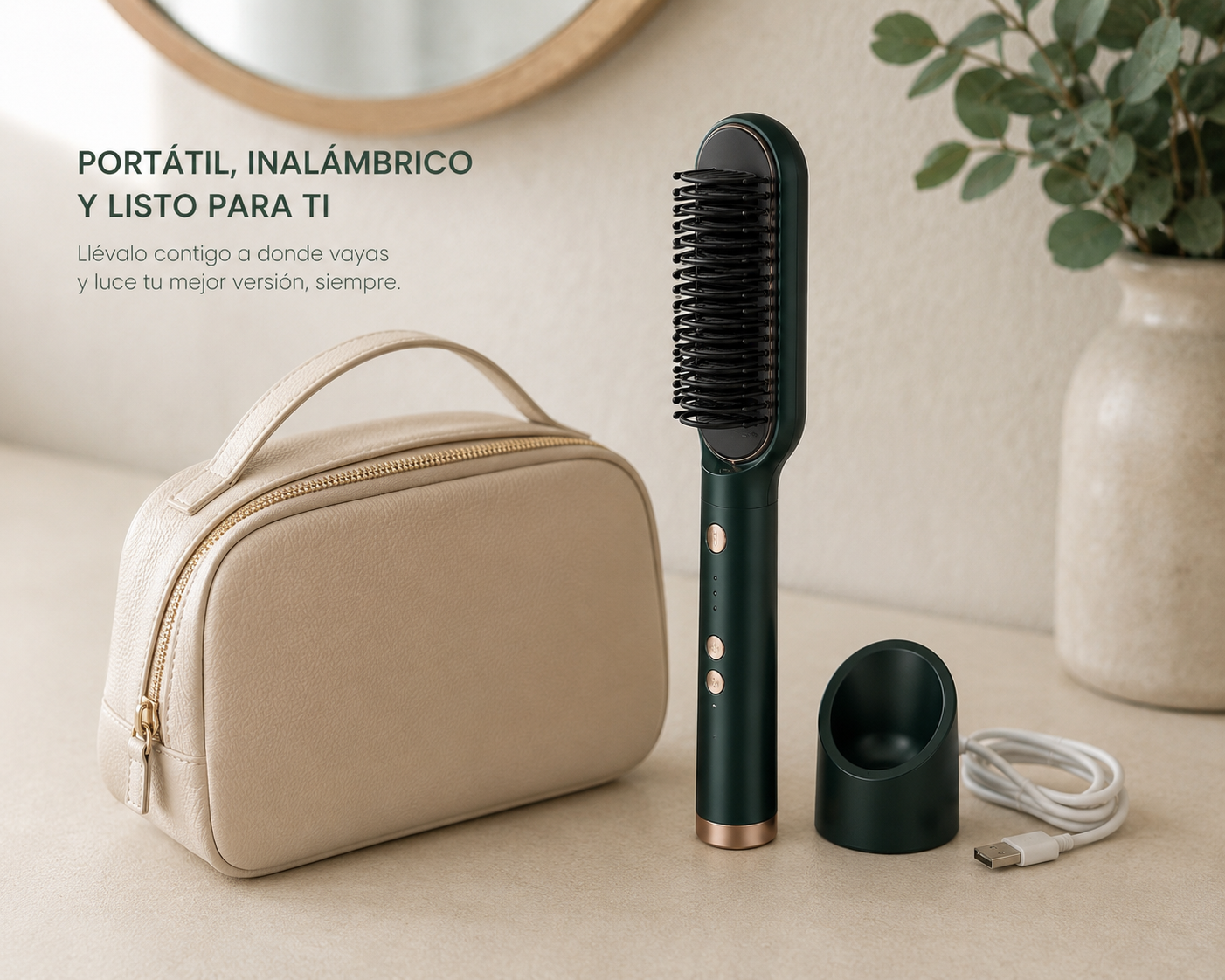 Cepillo Alisador Anti Frizz AURABRUSH™
